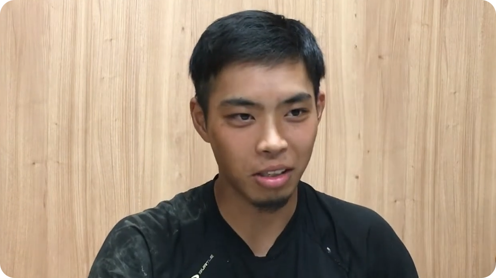 一番大事なのは、“真面目に頑張れること” と、“先輩の言うことをちゃんと聞けること”頑張っていれば、自然と先輩たちも声をかけてくれます。